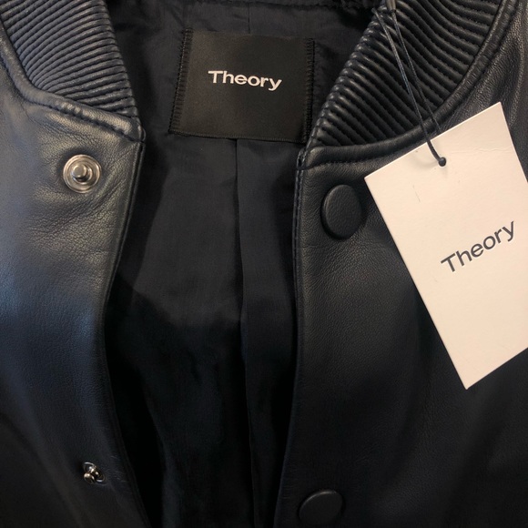 Theory Eclipse Leather Jacket NWT - Picture 1 of 2